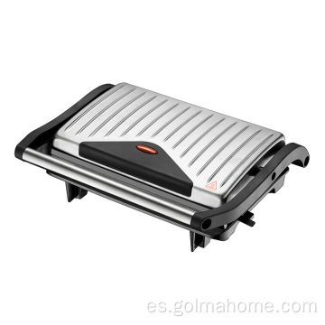 ANBO Cubierta de acero inoxidable Parrilla eléctrica Sandwich Press Contacto Grill Panini Maker